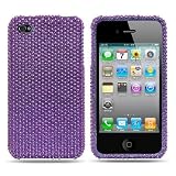 Full Diamond Rhinestone Purple Design Snap on Protector Hard Case Cover for Apple Iphone 4 / 4S (AT&T, VERIZON, SPRINT) 51cksaUx5zL. SL160 Full Diamond Rhinestone Purple Design Snap on Protector Hard Case Cover for Apple Iphone 4 / 4S (AT&T, VERIZON, SPRINT)