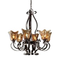 Hot Sale Uttermost 21006 Vetraio 6-Light Chandelier, Oil Rubbed Bronze Finish