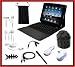 TsirTech 12-Item Accessory Bundle With A Genuine Leather Bluetooth Keyboard Case for New Apple iPad 3G tablet / Wifi model 16GB, 32GB, 64GB
