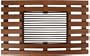 Esschert Design Wooden doormat w/grid-rectangular