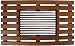 Esschert Design Wooden doormat w/grid-rectangular