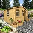 second hand log cabins