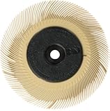 Scotch-Brite(TM) Radial Bristle Brush, Aluminum Oxide, 6000 RPM, 6 Diameter x 7/16 Width, 6 Micron (Pack of 1)