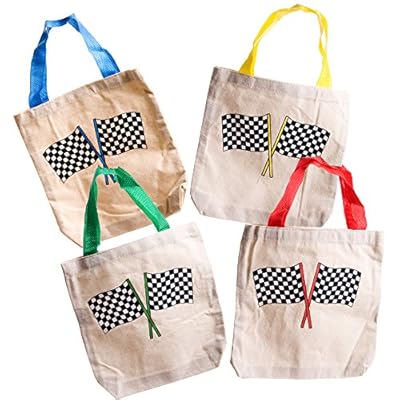 Racing Flag Canvas Tote Bag