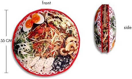 Handmade Fancy Pillow Zipper Thai Food Cushion Som Tam Green Papaya Salad Best for Thai Restaurant