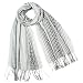 Men's Jacquard Graduated Dot Stripes Tassels Ends Long Scarf - Various Colors