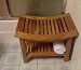 Teak Curved Shower Bench