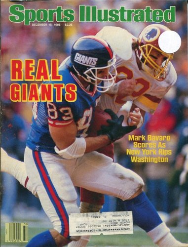 Mark Bavaro Unsigned 1986 Sports Illustrated