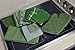 DII Microfiber Multi-Purpose Cleaning Towels Perfect for Kitchens, Dishes, Car, Dusting, Drying Rags, 16 x 19, Set of 6 - Green