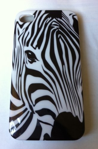 Zebra pattern iphone 4 hard case