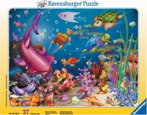 Childrens Toyshop  Third Party New : Bunte Unterwasserwelt, 37 Teile Rahmenpuzzle