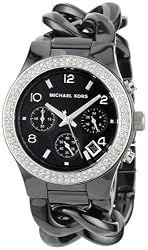 Michael Kors - Quartz Ceramic Classic Chronograph with Black Dial Women's Watch - MK5388