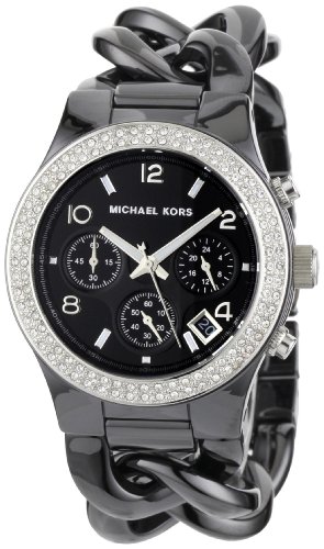 Michael Kors - Quartz Ceramic Classic Chronograph with Black Dial Women Michael Kors - Quartz Ceramic Classic Chronograph with Black Dial Women