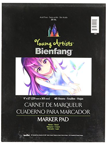 Bienfang young artists marker pad, 40 sheets, 9-inch by…