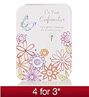 Bright Flowers Confirmation Card