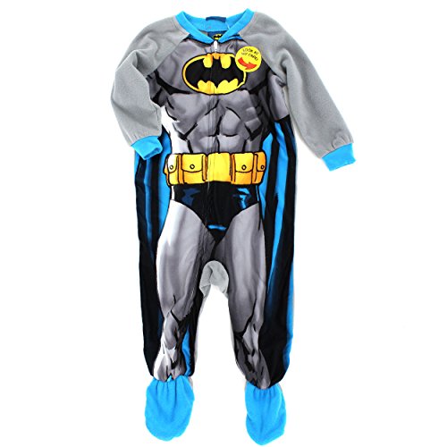Batman Fleece Costume Sleeper Pajamas with Cape (Toddler/Little Kid)