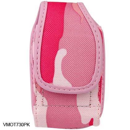 Pink Army Military Camouflage Vertical Pouch Carry Case with Heavy Duty Metal Clip for BlackBerry 8220 8230 Pearl Flip, LG enV2 VX9100 VX-9100, GD710 GD-710 Shine II 2, LX610 LX-610 Lotus Elite, Motorola i410, i9 Stature, V750 Adventure, V950 Renegade, Samsung M630 Highnote, U750 Alias 2 II, Sanyo 3810 Mirro, Sony Ericsson TM506 TM-506, ZTE C70 Essenze