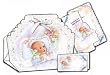 12 Baby Shower Bomboneiras, Ribbons, Party Favors, and Invitations with Envelopes - Baby Boy, in Spanish