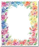 (Price/Pack)Masterpiece Studios 972240 Bright Floral Letterhead