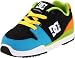 DC Kids Alias Lite Skate Shoe (Toddler),Black/Yellow/Turquoise,9 M US Toddler