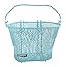 Basket with Hooks Blue, Front, Removable, Wire mesh Small Bicycle Basket, Blue