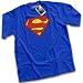 HotScamp Premium Superman Logo Blue Mens T-Shirt