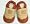 Cream and Brown Golf Infant Slip On Shoe