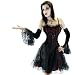Gothic Volant Armstulpen Spitze Handschuh Stulpen Schwarz Samt