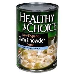 Healthy Choice New England Clam Chowder Soup, 15-Ounce Cans (Pack of 12)