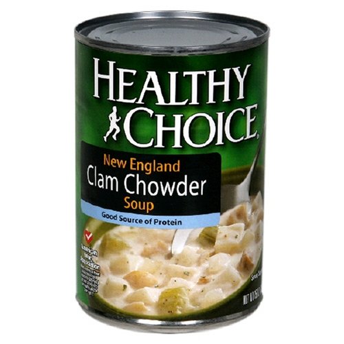 Healthy Choice New England Clam Chowder Soup, 15-Ounce Cans (Pack of 12) by Healthy Choice