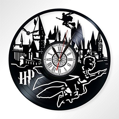 Harry Potter vinyl record wall clock, art home decor, decorate your home with modern art, best gift handmade, perfect gift for fans, 008