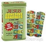 Jesus Bandaids - (15 bandaids per box) (Size: 1'' x 3'' each bandage)