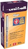 uni-ball Vision Stick Fine Point Roller Ball Pens, 12 Red Ink Pens (60139)