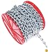Koch 717926 Machine Twist Chain, Trade Size 2/0 by 75 Feet, Zinc plated