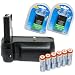 Maximal Power Replacement Battery Grip Value Combo for Nikon D40/ D40X/D60/D5000 (Black)