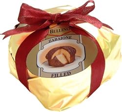 Bellino Zabione Filled Panettone, 26.4-Ounce Boxes (Pack of 2)