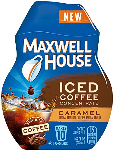 Maxwell House Iced Coffee Concentrate, Caramel, 1.62 Ounce