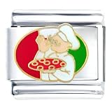 Pizza Chef Food Italian Charms Bracelet Link