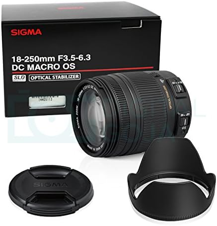 Sigma 18-250mm f3.5-6.3 DC MACRO OS HSM Lens for Sony Digital SLR Cameras + Advanced Filter, Travel and Accessory Kit