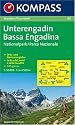 Unterengadin, Bassa Engadina 1 : 50 000: Nationalpark / Parco Nazionale. Wandern / Escursioni. Orts - und Namensregister / Indice dei nomi e delle localit&agrave;. GPS-genau