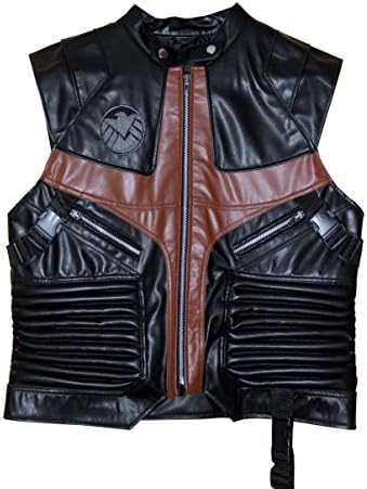Hot Favourite The Avengers Hawkeye Leather Vest Cosplay Costume (MEDIUM)