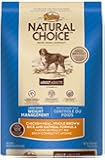 NATURAL CHOICE Large Breed Weight Management Adult Dog Food Chicken Meal, Whole Brown Rice and Oatmeal Formula, 15 lbs.