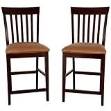 Carlyle Stool Set of 2 - Cappuccino