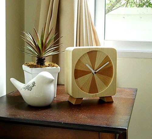 Wooden Table Clock 100% Desk Top Handmade Home Decoration Christmas Gift CK11