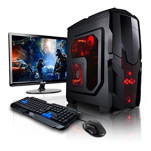 Megaport Super Méga Pack Unité centrale pc gamer complet • Ecran LED 22", Claviers de jeu et
