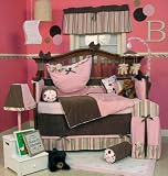 Quilt: 4 Square Combination of Brown Velvet and Pink Velvet with Stripe Cord Reverse to Pink Velvet