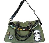 Chala Women's Dada Panda Crossbody Bag Casual Handbag,Olive