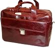 Bugatti Burgundy Leather Briefcase Laptop