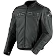 Icon Accelerant Perf Men's Leather Street Racing Motorcycle Jacket - Black