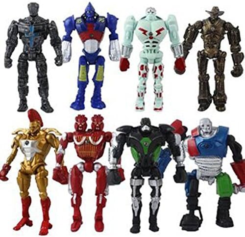 TL Realfun 8x Real Steel Noisy Boy Midas Atom Twin Cities Zeus 13cm/5.2" PVC Action Figure Set Best Price